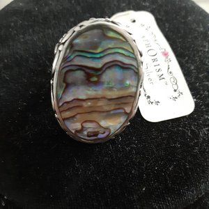 APHORISM ABALONE STERLING 925 ORNATE RING